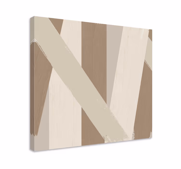 Beige canvas print color spectrum - TenStickers