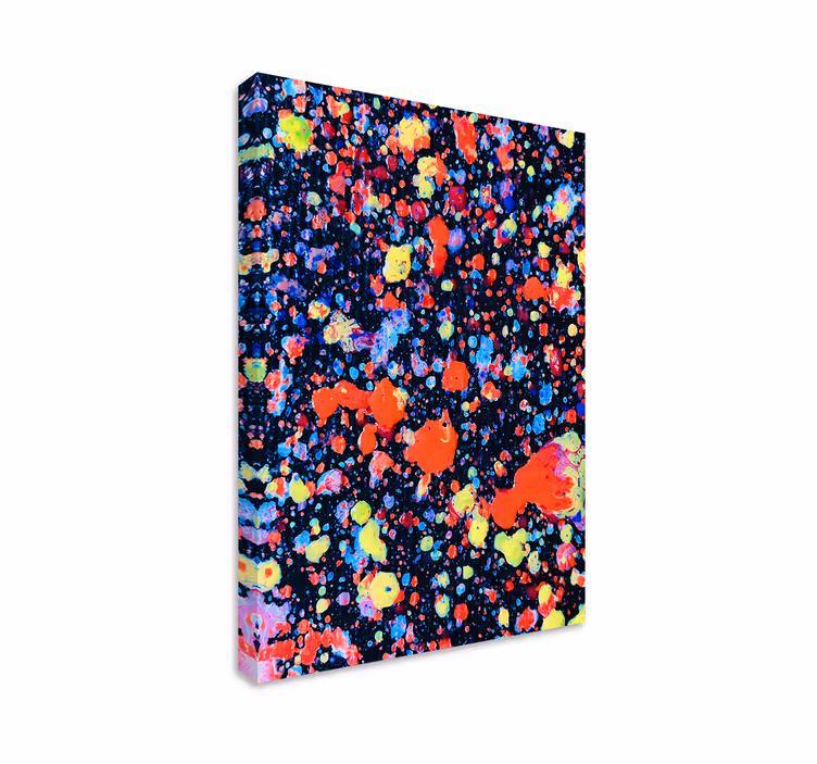 Abstract wall art 1 colorful splash design - TenStickers