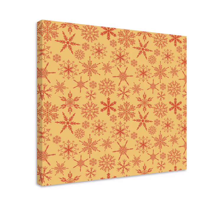 Landscape canvas snowflake design - TenStickers