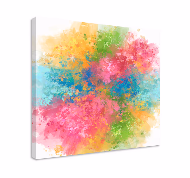 Abstract wall art 1 vibrant color explosion - TenStickers