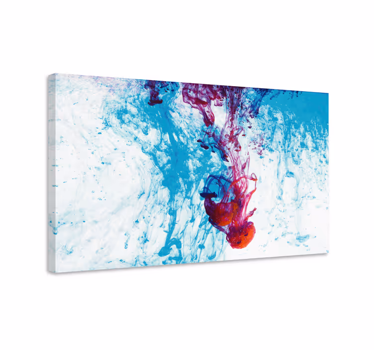 Abstract wall art 1 colorful flow of hues - TenStickers