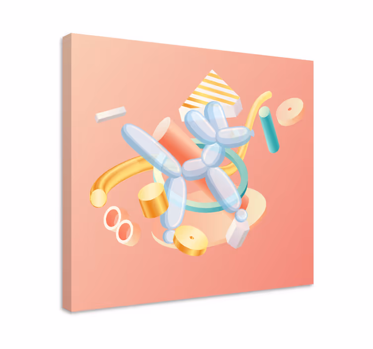 Fruit canvas wall art balloon animal designs - TenStickers