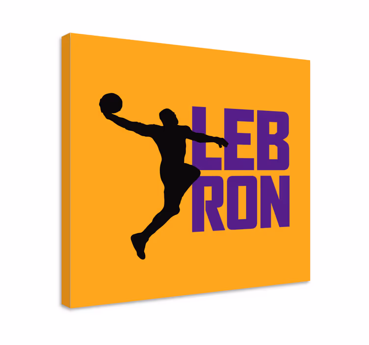 Sports canvas art dynamic basketball player - TenStickers