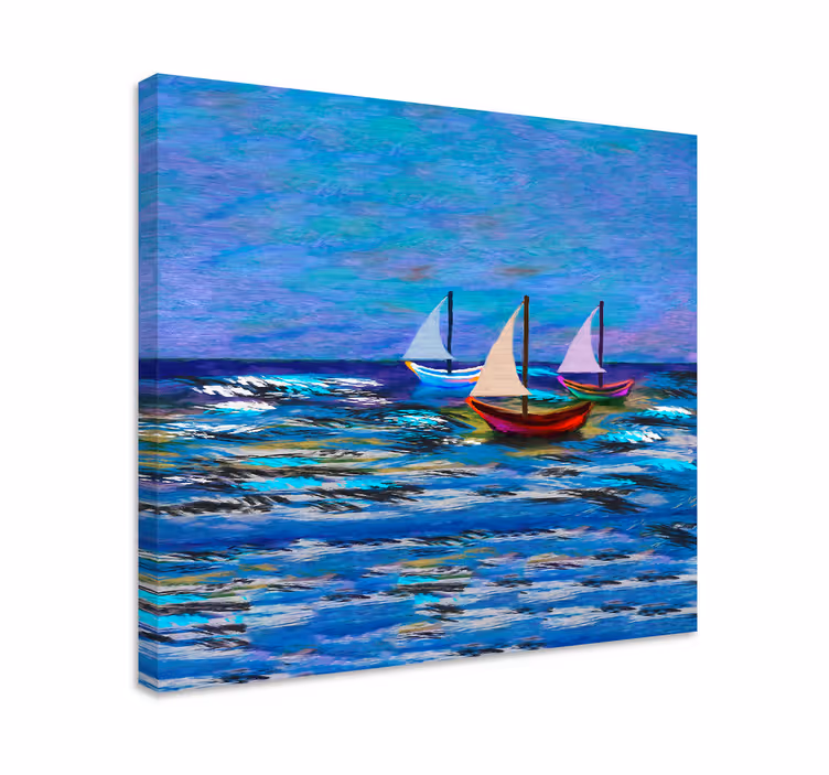 Regatta Abstract Nautical canvas print - TenStickers