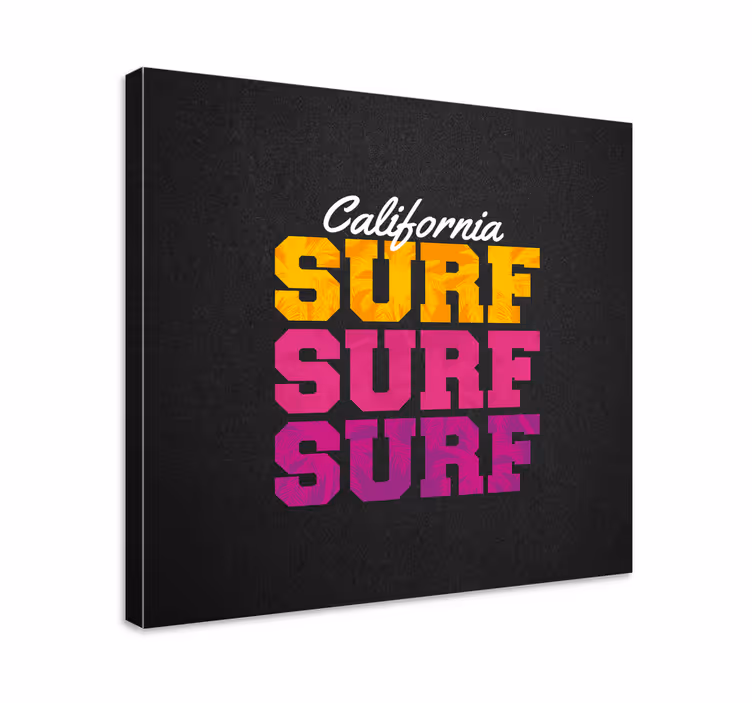 Sports canvas art in california surf style - TenStickers