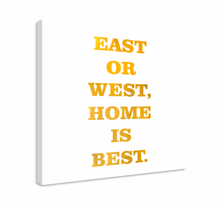 Quote canvas home and away - TenStickers