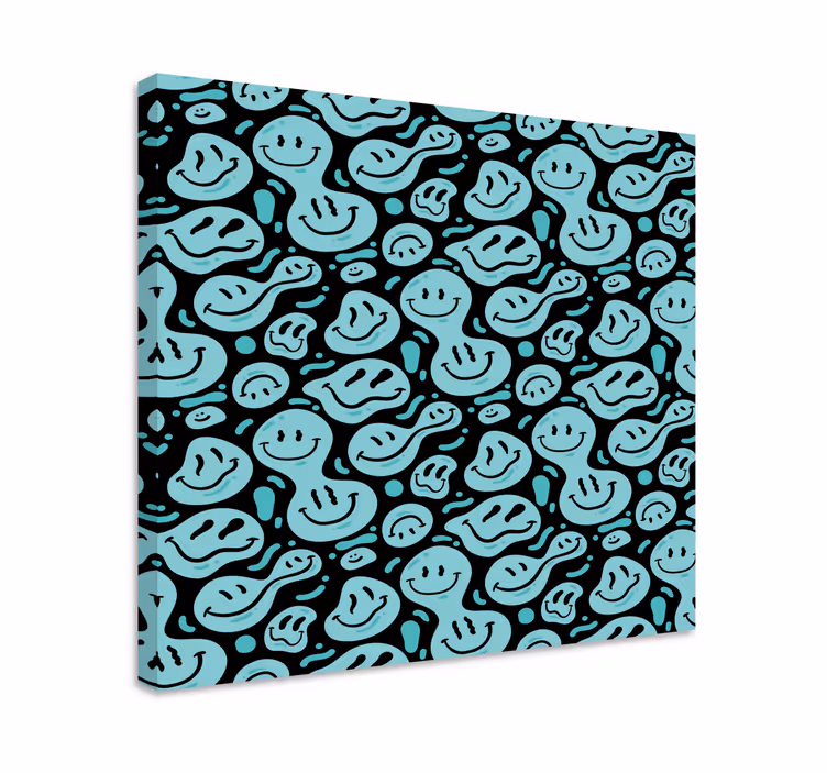 Quote canvas of joyful smile designs - TenStickers