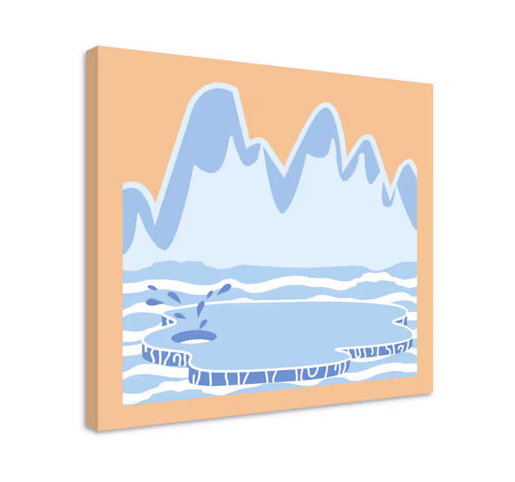 Landscape canvas iceberg landscape - TenStickers