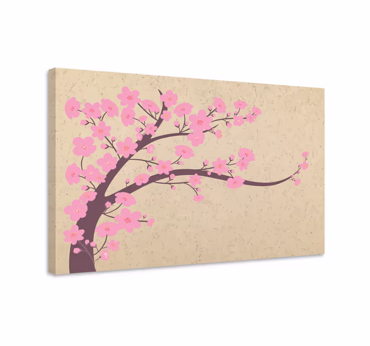 Cherry Blossom Branch Flowers  canvas - TenStickers