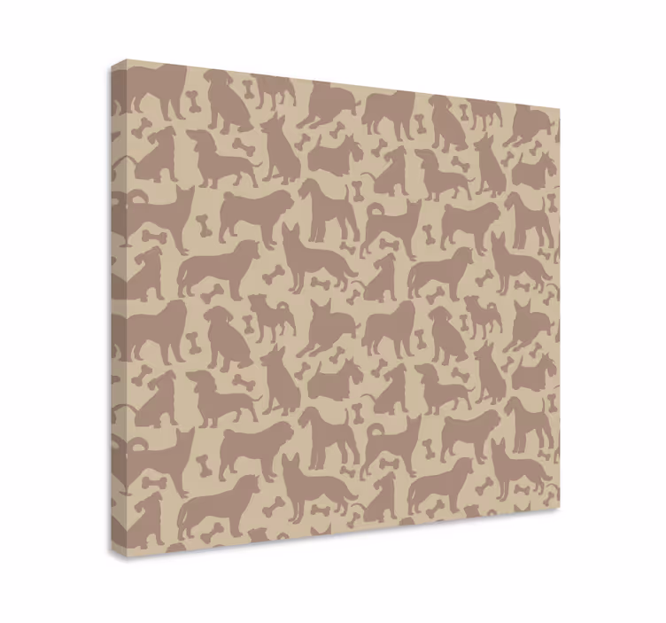 Dog wall art playful puppy designs - TenStickers