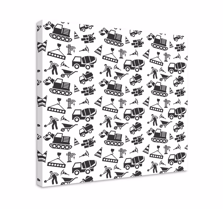 Quote canvas construction site icons - TenStickers