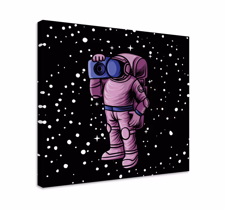 Astronaut Capturing Stars canvas print - TenStickers