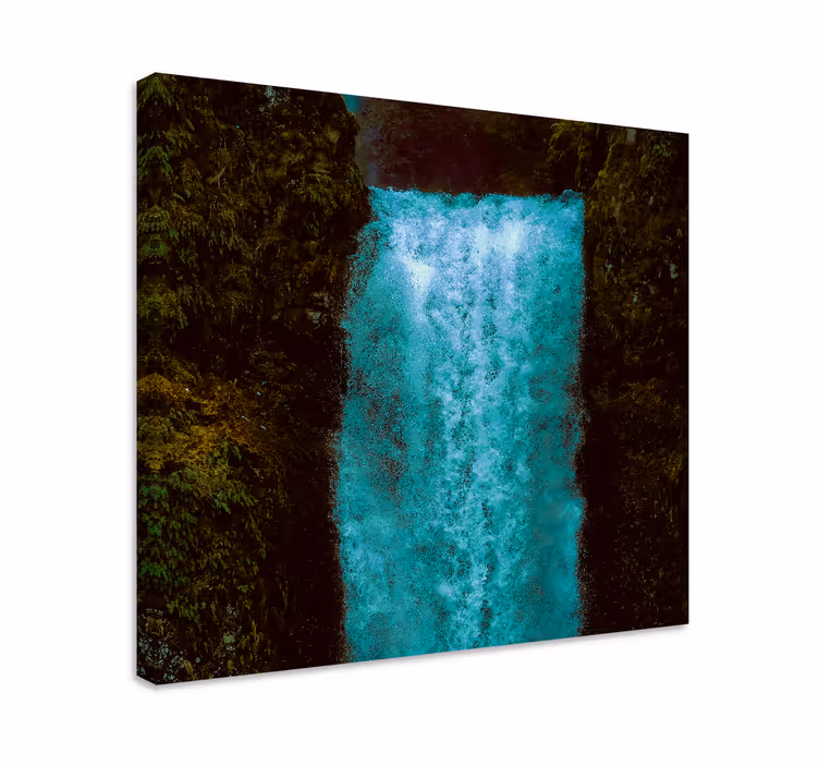 Landscape canvas of majestic waterfall cascade - TenStickers