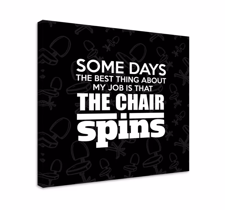Funny Job writing quote canvas - TenStickers