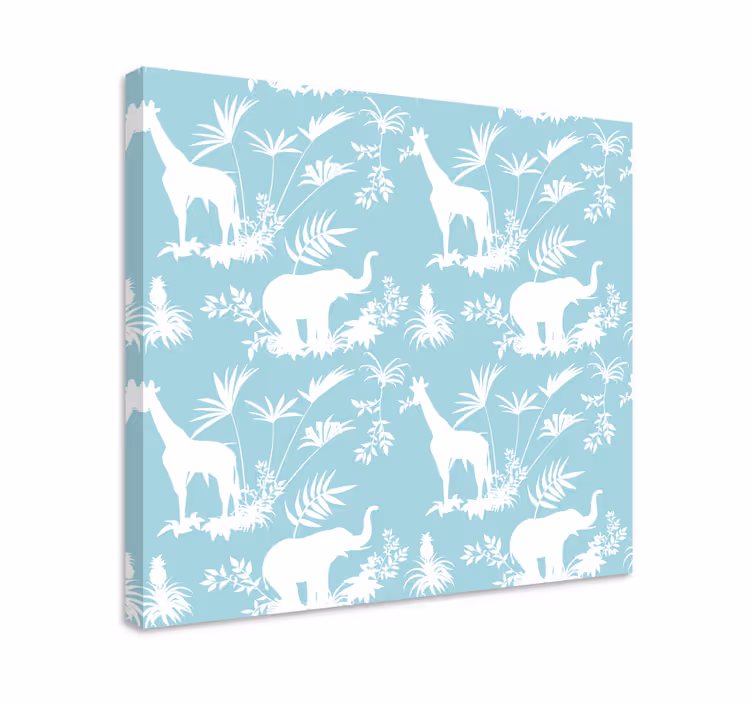 Elephant wallart elephant and giraffe - TenStickers