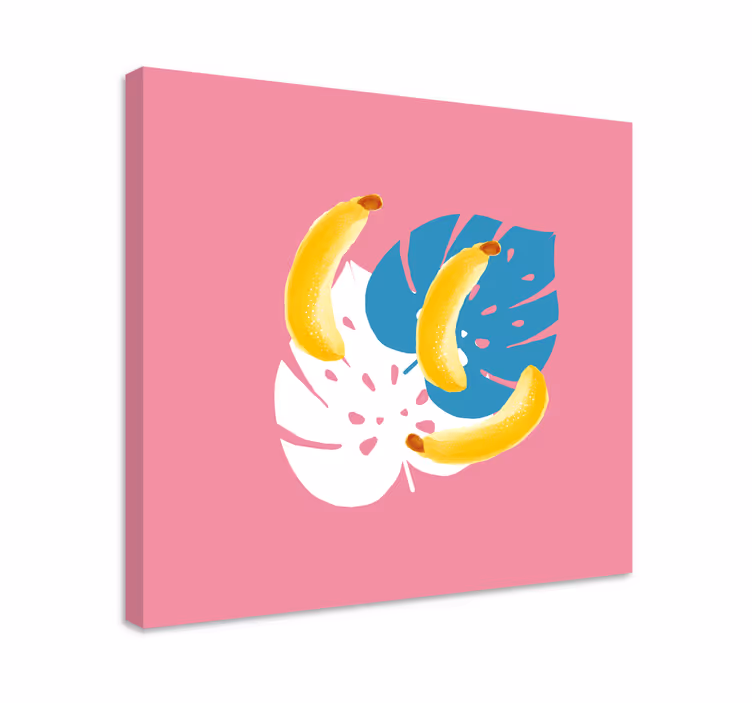 Fruit canvas wall art tropical bananas display - TenStickers
