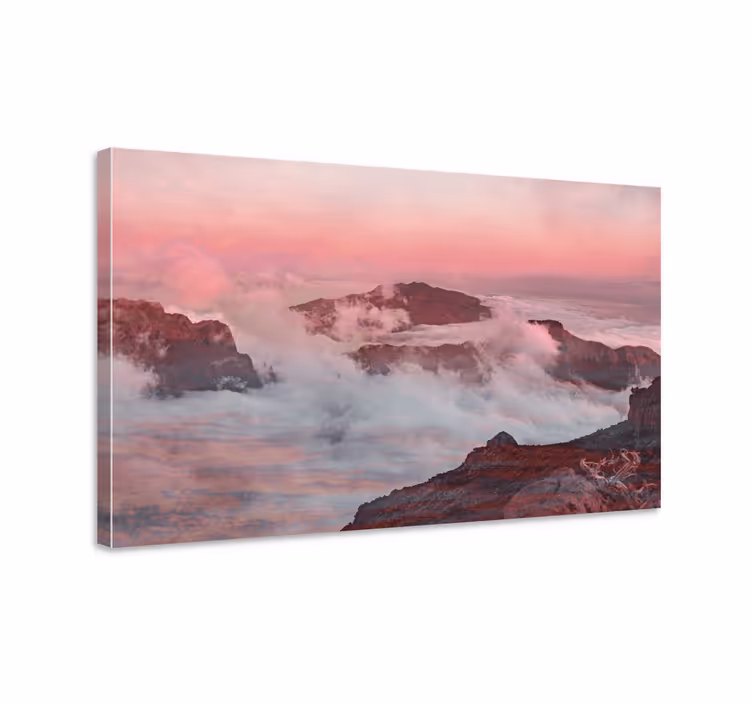 Dreamy mountain scenery landscape canvas - TenStickers