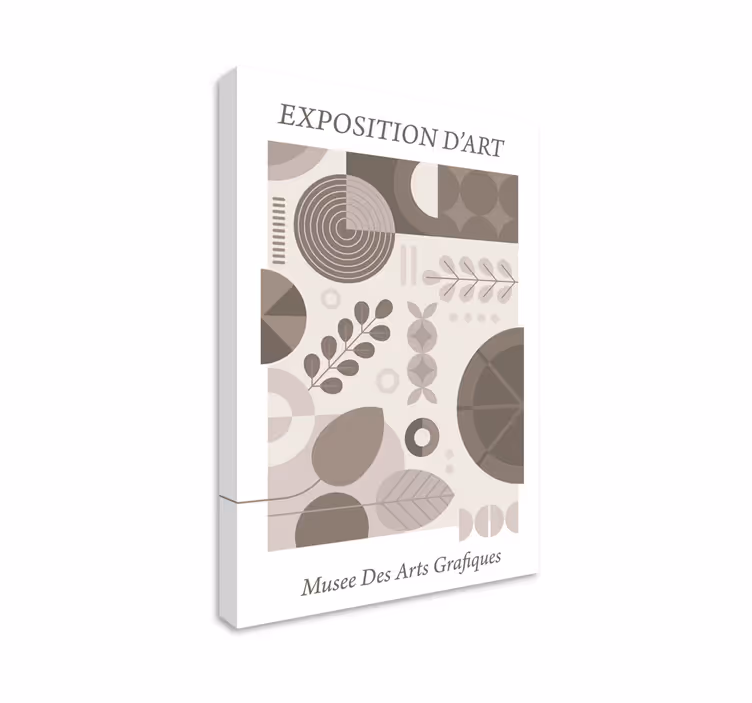 Exposition D’art Graphique retro canvas - TenStickers