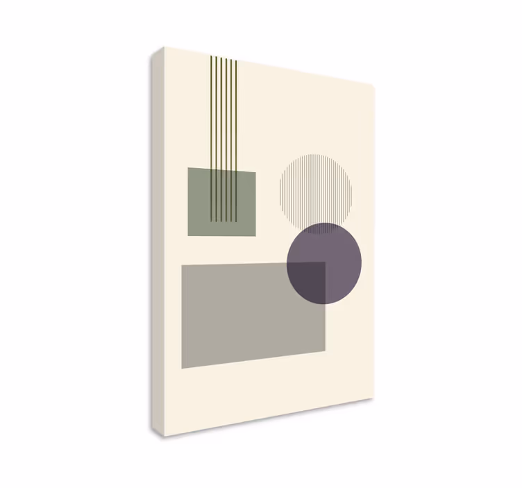 Geometric canvas of geometric shapes design - TenStickers