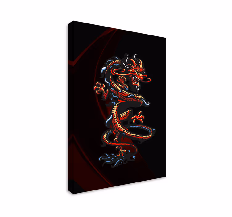 Dragonfly canvas majestic dragonfly design - TenStickers