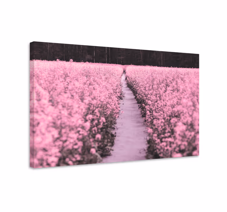 Flowers canvas path through blooms - TenStickers