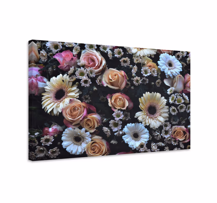 Flowers canvas beautiful floral display - TenStickers