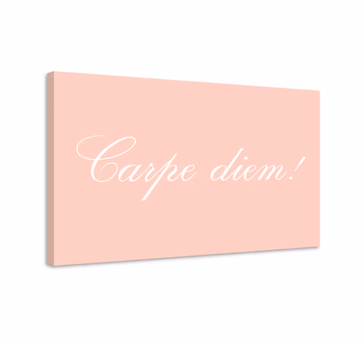Quote canvas seize the day inspiration - TenStickers