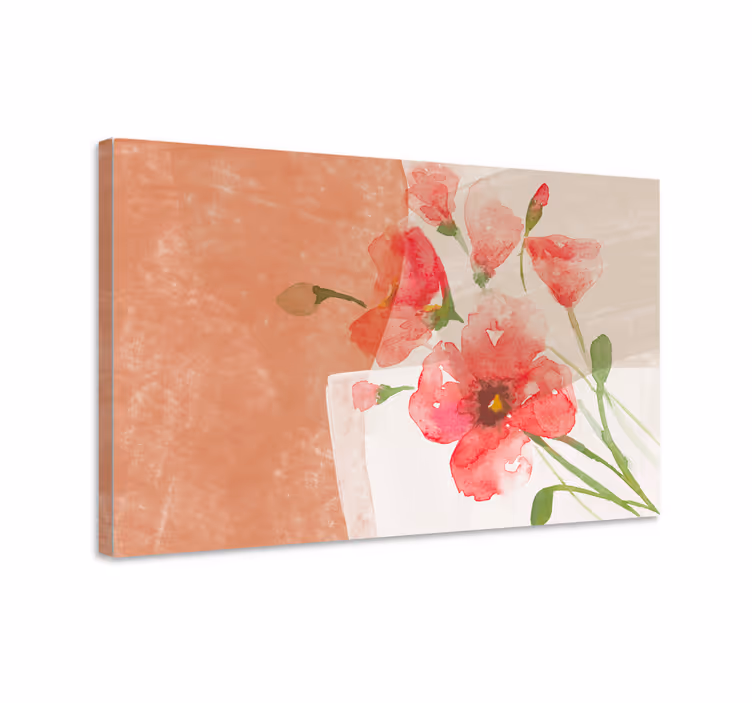 Flowers canvas soft blossom bouquet - TenStickers