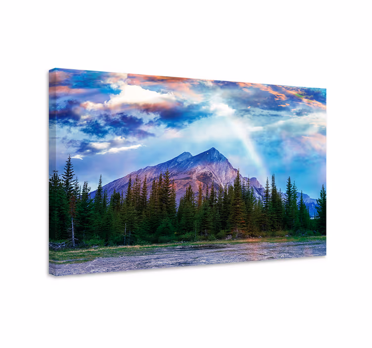 Landscape canvas majestic mountain scene - TenStickers