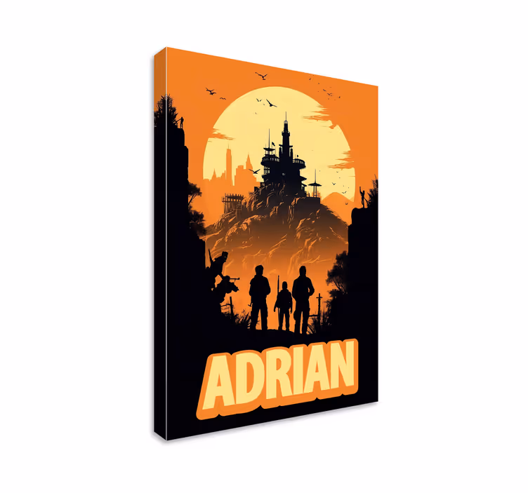 adventure personalized video game canvas art - TenStickers