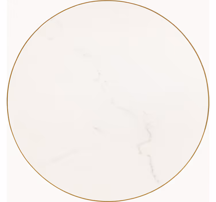 White Marble Vein dining room vinyl rug - TenStickers