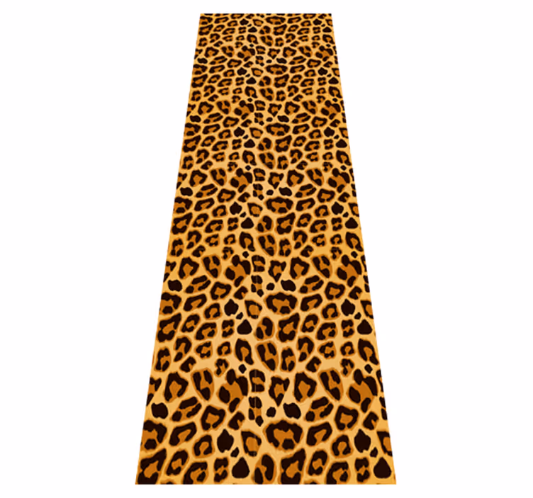 Leopard simple print animal vinyl rug - TenStickers