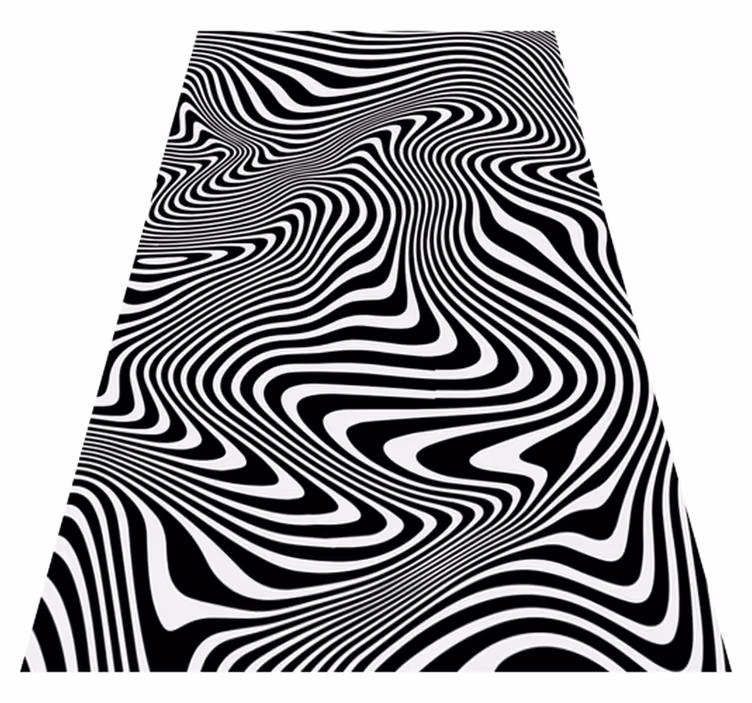 Animal vinyl rug zebra 3d effect - TenStickers