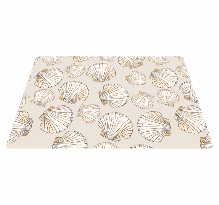 Animal vinyl rug big and small seashells - TenStickers