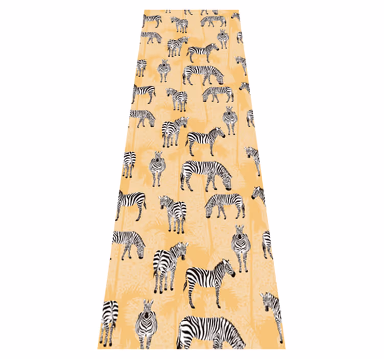 Animal vinyl rug zebra print - TenStickers