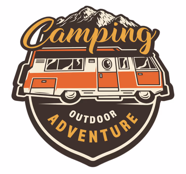 Floral vinyl rug for motorhome camping adventure - TenStickers