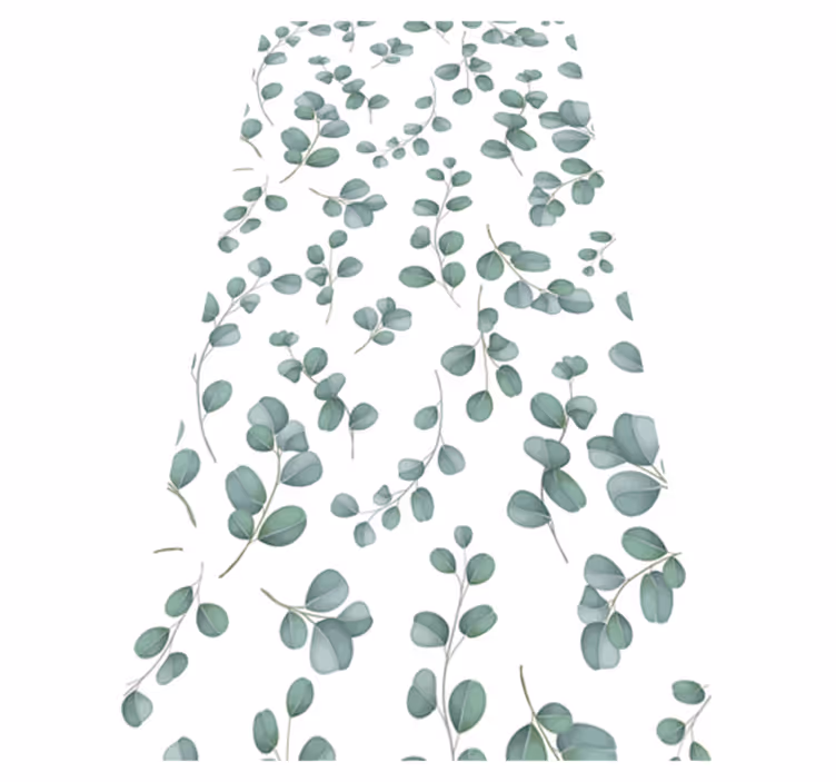 Floral vinyl rug elegant seamless watercolor pattern - TenStickers