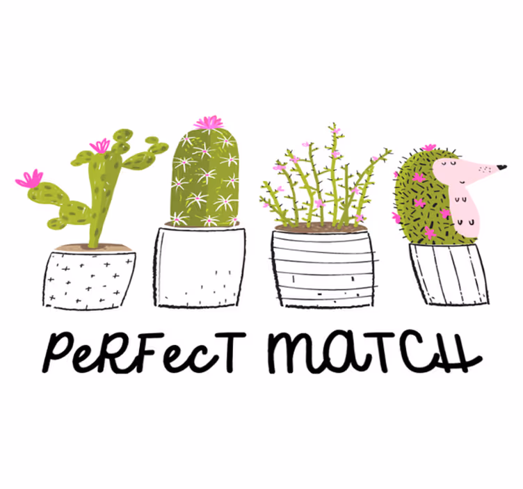 Flower rug ideal pair with cactuses - TenStickers