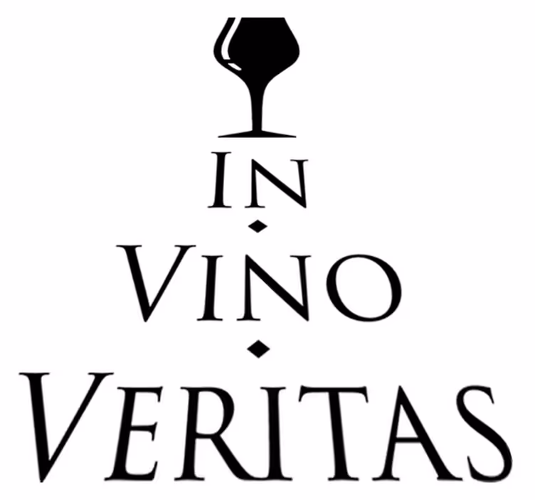 Kitchen vinyl rug in wine, truth in the kitchen - TenStickers