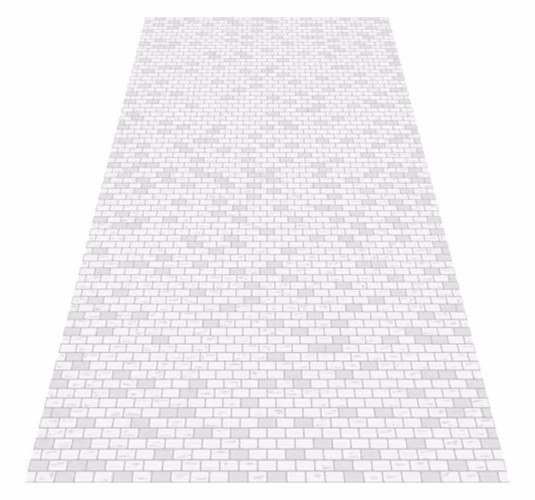 Kitchen vinyl rug with elegant brick design - TenStickers
