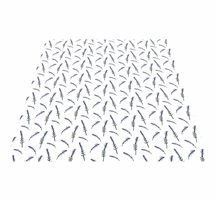 Flower rug lavender pattern - TenStickers