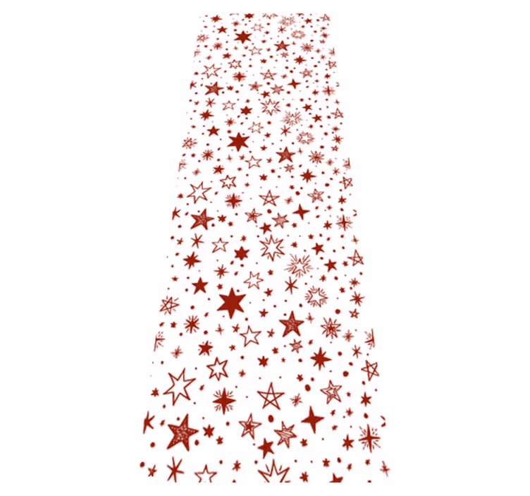 Star vinyl rug in red watercolour star design - TenStickers