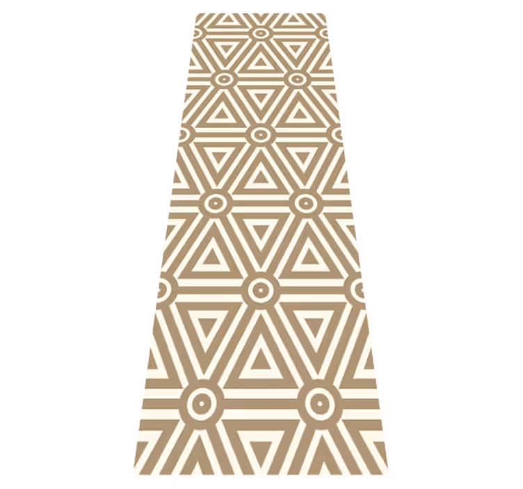 Geometric vinyl rug retro vintage style - TenStickers
