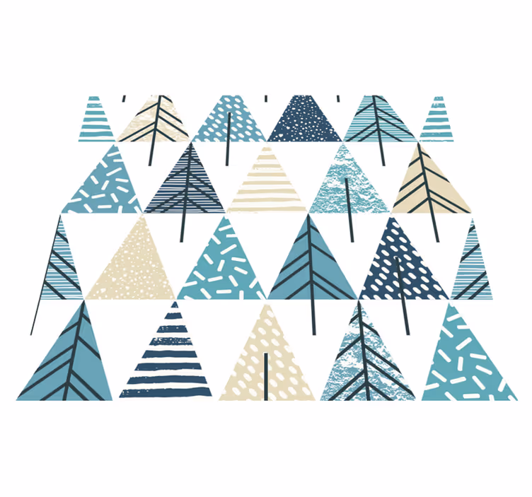 Bedroom vinyl rug with nordic design - TenStickers