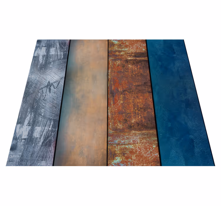 Bedroom vinyl rug abstract textured design - TenStickers