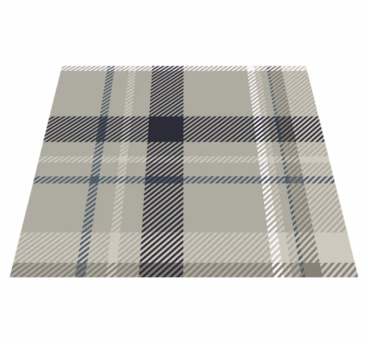 Gray flannel bedroom vinyl rug - TenStickers