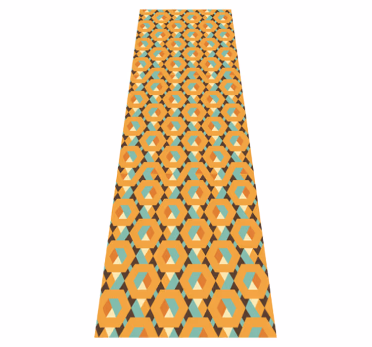 Bedroom vinyl rug with geometric tranquil designs - TenStickers