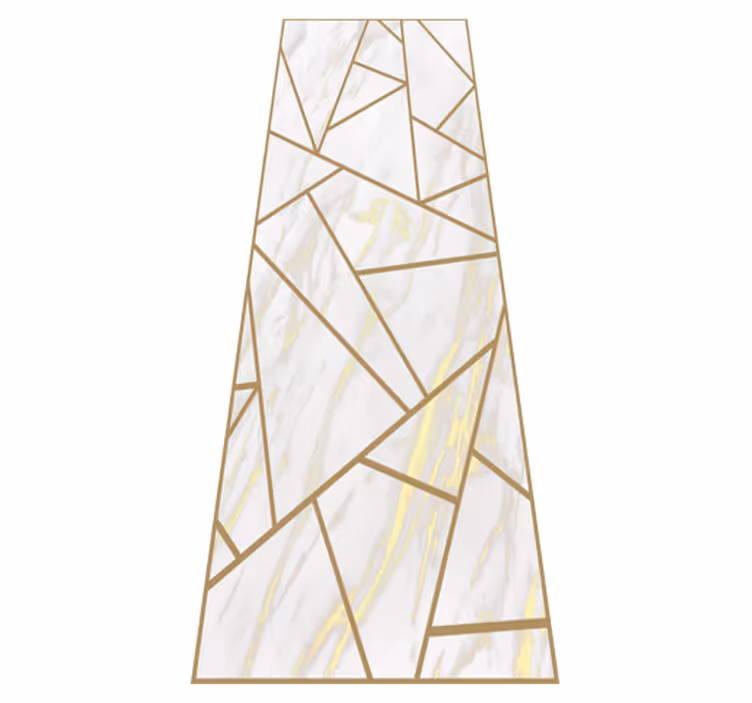 Bedroom vinyl rug marble geometric mosaic - TenStickers