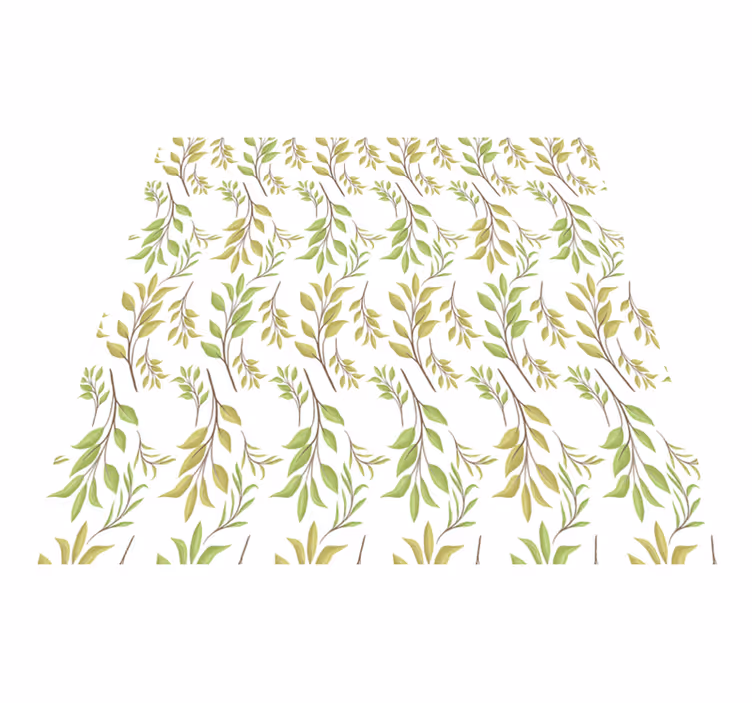 Nature vinyl rug in lush green design - TenStickers