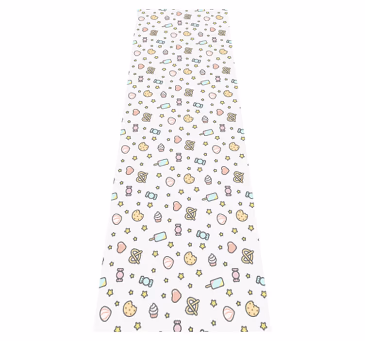 Cute babies snacks bedroom vinyl rug - TenStickers